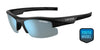 Tifosi Optics SHUTOUT Sunglasses | Size 60 / Gloss Black/Smoke Tint with Bright Blue Mirror