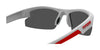 Tifosi Optics SHUTOUT Sunglasses | Size 60 / Matte White/Smoke Tint with Red Mirror