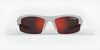 Tifosi Optics SHUTOUT Sunglasses | Size 60 / Matte White/Smoke Tint with Red Mirror