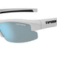 Matte White with Black/Smoke Tint with Bright Blue Mirror