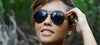 Tifosi Optics SHWAE Sunglasses | Size 55 / Gold/Smoke Tint with Bright Blue Mirror
