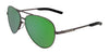 Tifosi Optics SHWAE Sunglasses | Size 55 / Graphite/Smoke Tint with Green Mirror