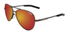 Tifosi Optics SHWAE Sunglasses | Size 55 / Graphite/Smoke Tint with Red Mirror