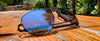 Tifosi Optics SHWAE Sunglasses | Size 55 / Gold/Smoke Tint with Bright Blue Mirror