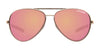 Tifosi Optics SHWAE Sunglasses | Size 55 / Gold/Smoke Tint with Bright Blue Mirror