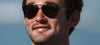Tifosi Optics SHWAE Sunglasses | Size 55 / Gold/Smoke Tint with Bright Blue Mirror