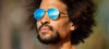 Tifosi Optics SHWAE Sunglasses | Size 55 / Gold/Smoke Tint with Bright Blue Mirror