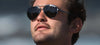 Tifosi Optics SHWAE Sunglasses | Size 55 / Gold/Smoke Tint with Bright Blue Mirror