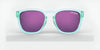 Tifosi Optics SMIRK Sunglasses | Size 49 / Aqua Shimmer/Smoke Tint with Rose Pink Mirror