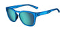 Tifosi Optics SMIRK Sunglasses | Size 49 / Electric Blue/Smoke Tint with Sky Blue Mirror