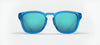 Tifosi Optics SMIRK Sunglasses | Size 49 / Aqua Shimmer/Smoke Tint with Rose Pink Mirror