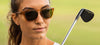 Tifosi Optics SMIRK Sunglasses | Size 49 / Aqua Shimmer/Smoke Tint with Rose Pink Mirror