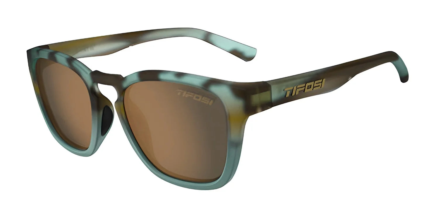 Tifosi Optics SMIRK Sunglasses Matte Blue Tortoise Polarized