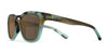 Tifosi Optics SMIRK Sunglasses | Size 49 / Aqua Shimmer/Smoke Tint with Rose Pink Mirror