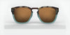 Tifosi Optics SMIRK Sunglasses | Size 49 / Aqua Shimmer/Smoke Tint with Rose Pink Mirror