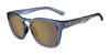 Tifosi Optics SMIRK Sunglasses | Size 49 / Crystal Denim/Smoke Tint with Gold Mirror