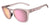Tifosi Optics SMIRK Sunglasses | Size 49 / Frosted Rose/Brown Tint with Pink Mirror