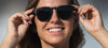 Tifosi Optics SMIRK Sunglasses | Size 49 / Aqua Shimmer/Smoke Tint with Rose Pink Mirror