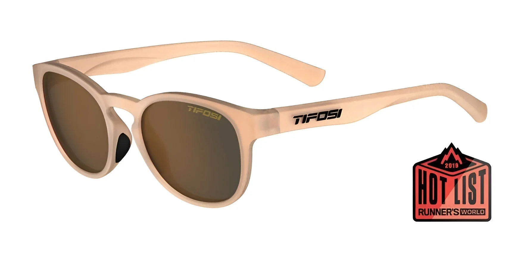 Tifosi Optics SVAGO Sunglasses Satin Crystal Brown / Brown Tint