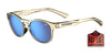 Tifosi Optics SVAGO Sunglasses | Size 52 / Golden Ray/Smoke Tint with Sky Blue Mirror