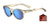 Tifosi Optics SVAGO Sunglasses | Size 52 / Golden Ray/Smoke Tint with Sky Blue Mirror