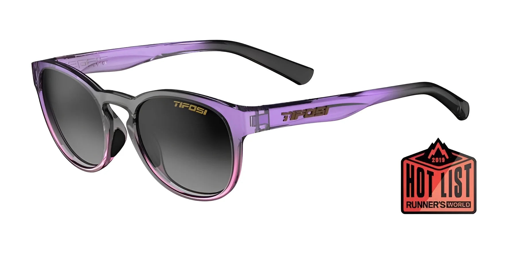 Tifosi Optics SVAGO Sunglasses Crystal Peach Blush / Smoke Gradient Tint