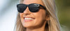 Tifosi Optics SWANK SL Sunglasses | Size 57 / Gloss Black/Smoke Tint