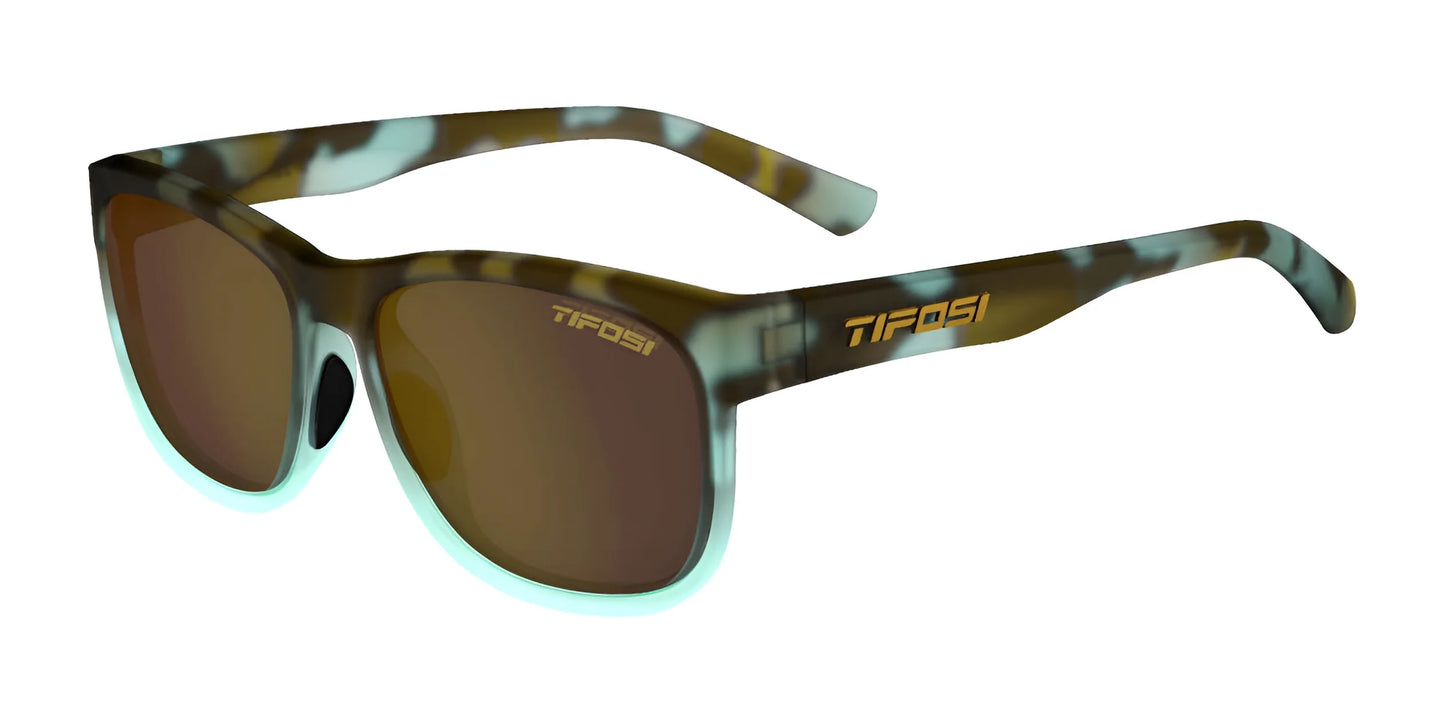 Tifosi Optics SWANK XL Sunglasses Blue Tortoise / Brown Tint