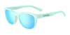 Tifosi Optics SWANK Sunglasses | Size 51 / Satin Crystal Teal/Smoke Tint with Sky Blue Mirror