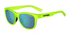 Tifosi Optics SWANK Sunglasses | Size 51 / Satin Electric Green/Smoke Tint with Bright Blue Mirror