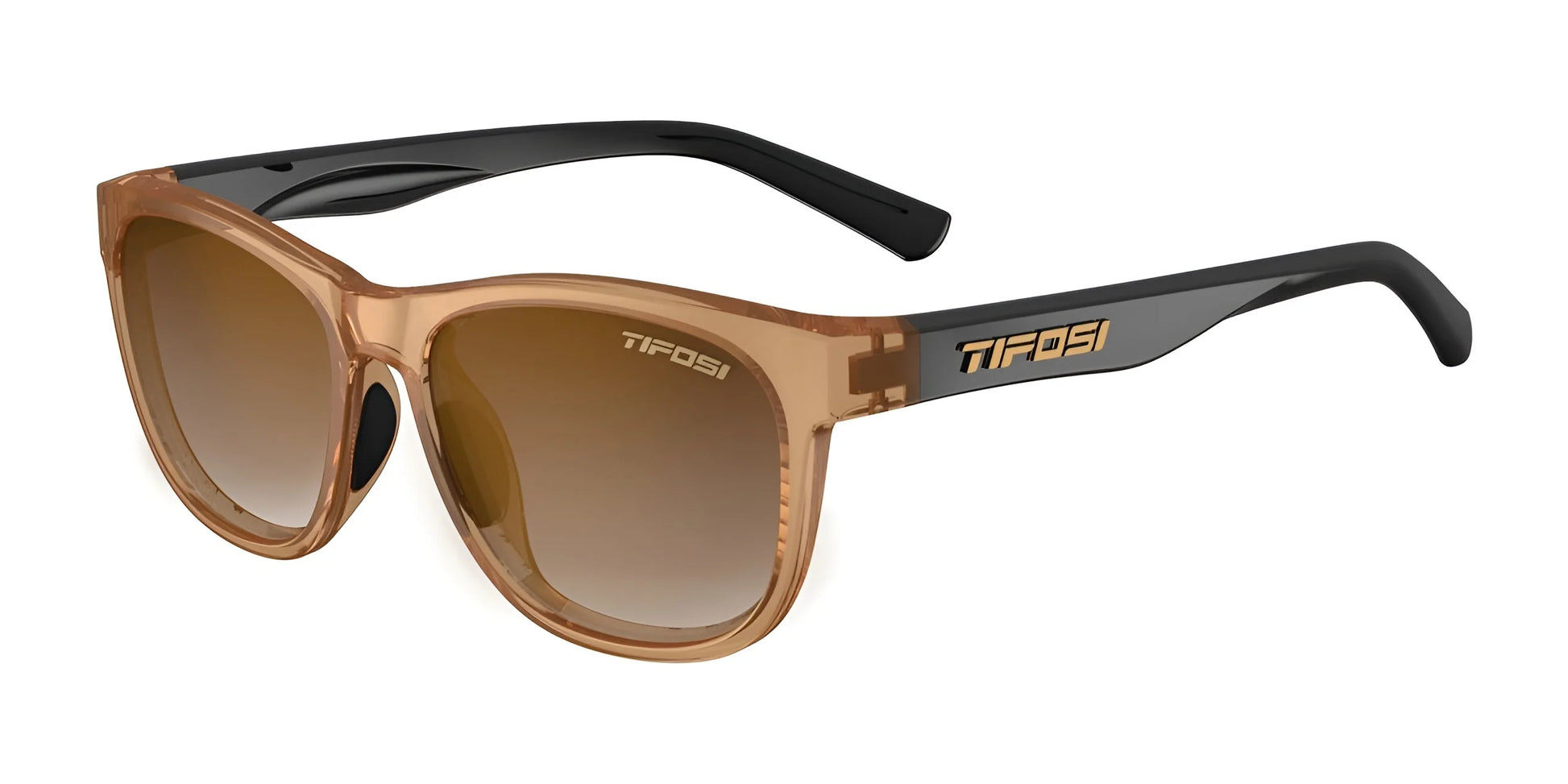 Tifosi Optics SWANK Sunglasses Crystal Brown / Onyx