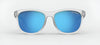 Tifosi Optics SWANK Sunglasses | Size 51 / Satin/Polarized Smoke Tint with Blue Mirror