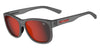 Tifosi Optics SWANK XL Sunglasses | Size 55 / Satin Vapor/Smoke Tint with Red Mirror