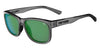 Tifosi Optics SWANK XL Sunglasses | Size 55 / Crystal Smoke/Smoke Tint with Green Mirror