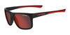 Tifosi Optics SWICK Sunglasses | Size 58 / Satin Black/Crimson/Smoke Tint with Red Mirror