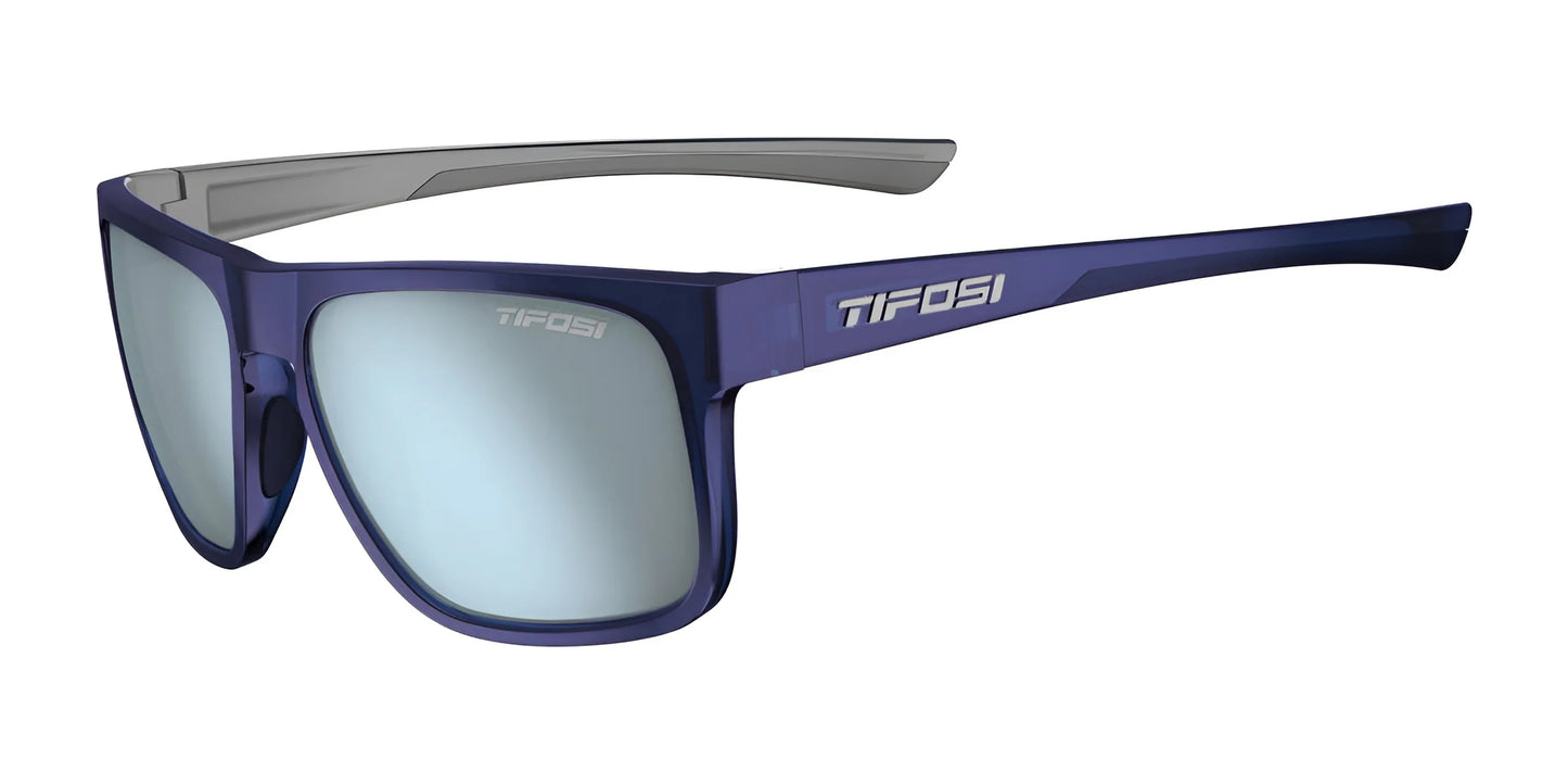 Tifosi Optics SWICK Sunglasses Midnight Navy Bright Blue / Smoke Tint with Blue Mirror