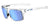 Tifosi Optics SWICK Sunglasses | Size 58 / Crystal Clear / Smoke Tint with Sky Blue Mirror