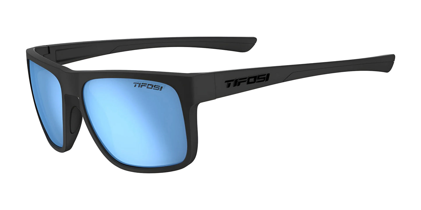 Tifosi Optics SWICK Sunglasses Blackout Polarized / Polarized Smoke Tint with Blue Mirror