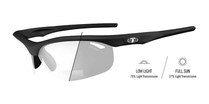 Tifosi Optics VELOCE Reader Sunglasses Matte Black Reader Fototec +2.0