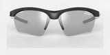 The Tifosi Optics VERO Sunglasses boast a sleek carbon fiber frame and reflective gray lenses, designed for multi-sport activities. Tailored to fit smaller faces, these sunglasses from Tifosi Optics offer both style and performance.