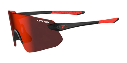 Tifosi Optics VOGEL SL Sunglasses Matte Black - Smoke Tint with Red Mirror