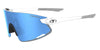 Tifosi Optics VOGEL XC Sunglasses / Satin Clear/Smoke Tint with Sky Blue Mirror
