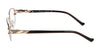 Marchon NYC TRES JOLIE 195 Eyeglasses / Light Brown / Size 49