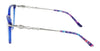 Marchon NYC TRES JOLIE 209 Eyeglasses | Size 55 / Blue Crystal