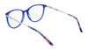 Marchon NYC TRES JOLIE 209 Eyeglasses | Size 55 / Blue Crystal