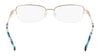 Marchon NYC TRES JOLIE 207 Eyeglasses / Gold / Size 52