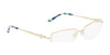Marchon NYC TRES JOLIE 207 Eyeglasses / Gold / Size 52