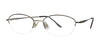 Marchon NYC TRES JOLIE 118 Eyeglasses / Choco Latte / Size 47