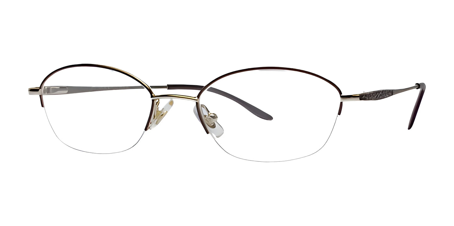 Marchon NYC TRES JOLIE 118 Eyeglasses Burgundy Wine