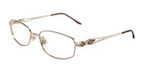 Marchon NYC TRES JOLIE 135 Eyeglasses Burgundy Wine